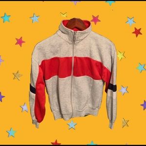 Sporty 80s zip-up